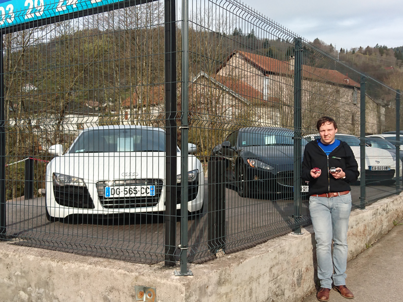 More than 8 cylinders (V10) and most expensive when also counting the Maserati